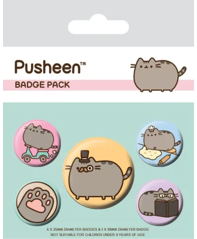 Pusheen Fancy - przypinki