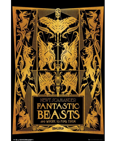 Fantastic Beasts 2 Book Cover - plakat