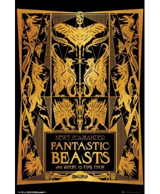 Fantastic Beasts 2 Book Cover - plakat
