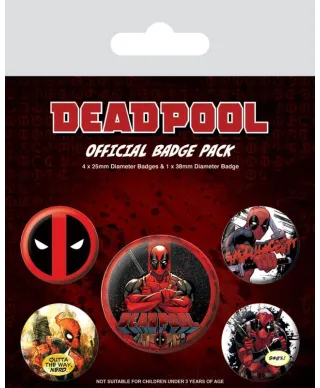 Deadpool Outta The Way - przypinki