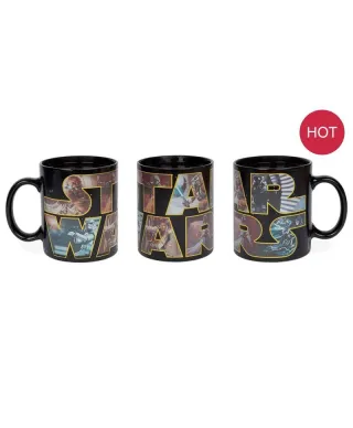 Star Wars Logo Characters - magiczny kubek