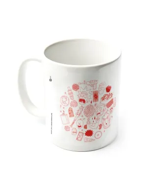 Rick and Morty Line Art - kubek