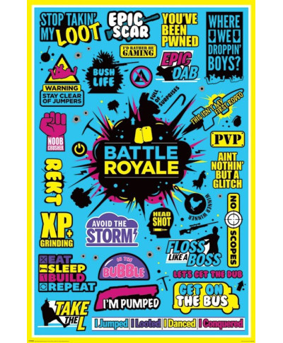 Battle Royale Infographic - plakat