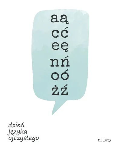 Dzień Języka Ojczystego - plakat