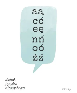 Dzień Języka Ojczystego - plakat