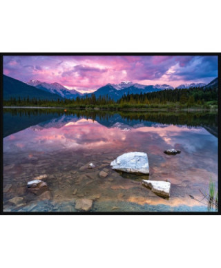 Plakat na ścianę - Jezioro - Vermilion Lakes - Na prezent