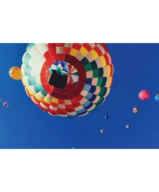 Plakat - Balon z koszem - Balloon Rally