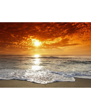 Fototapeta na ścianę - Wybrzeże, zachód słońca - 254x183 cm