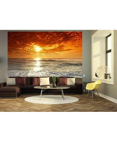 Fototapeta na ścianę - Wybrzeże, zachód słońca - 254x183 cm