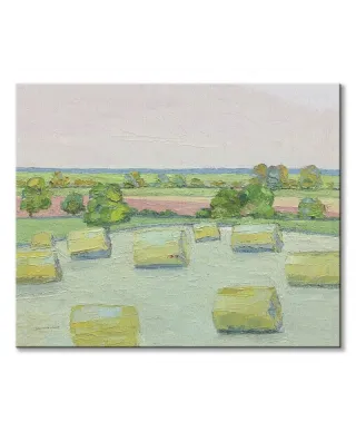 Bele siana na łące - obraz na płótnie