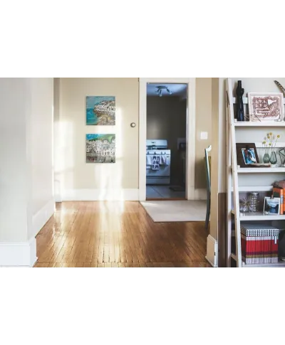 Biały Port - obraz na płótnie