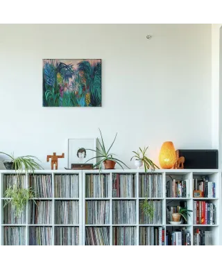 Bujne zarośla - obraz na płótnie