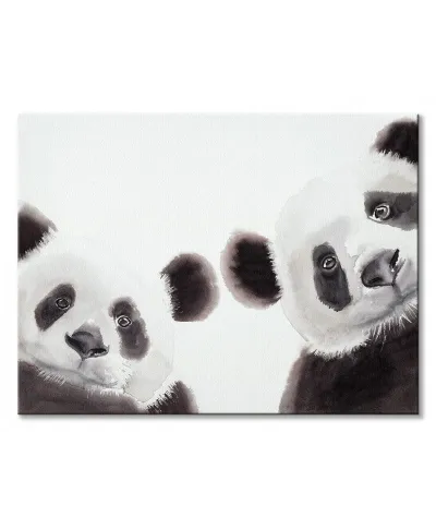 Dwie Pandy - obraz na płótnie