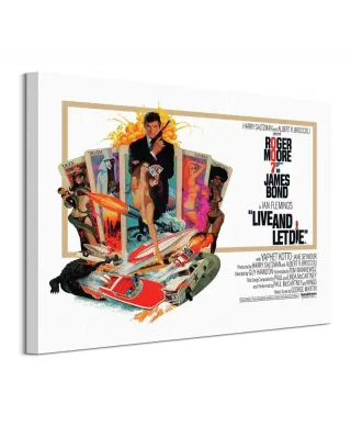 James Bond Żyj i pozwól umrzeć - obraz na płótnie
