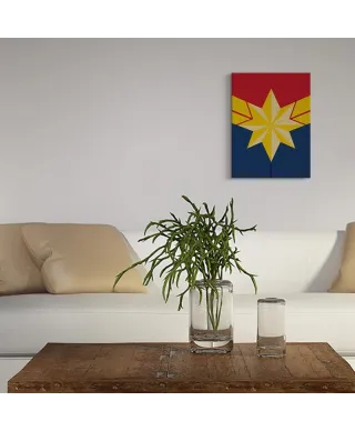 Kapitan Marvel Logo - obraz na płótnie