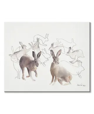 Króliki - obraz na płótnie