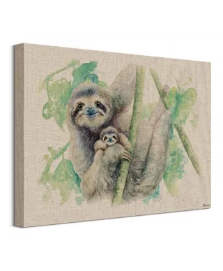 Rodzina Leniwców - obraz na płótnie