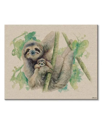 Rodzina Leniwców - obraz na płótnie