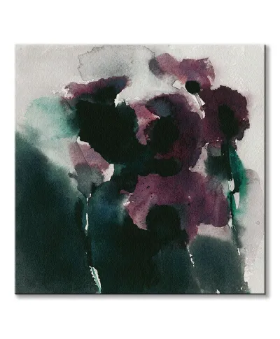 Purpurowe maki - obraz na płótnie