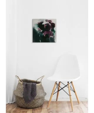 Purpurowe maki - obraz na płótnie