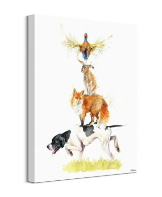 Piramida zwierząt - obraz na płótnie