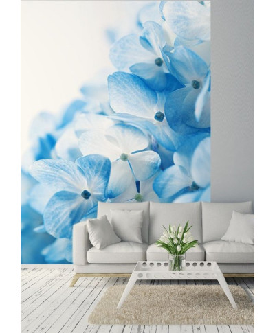 Fototapeta ścienna - Niebieskie kwiaty - 183x254 cm