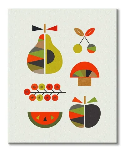 Kolorowe owoce - obraz na płótnie