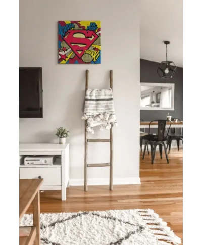 Superman Pop Art Shield - obraz na płótnie