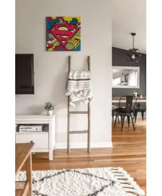 Superman Pop Art Shield - obraz na płótnie