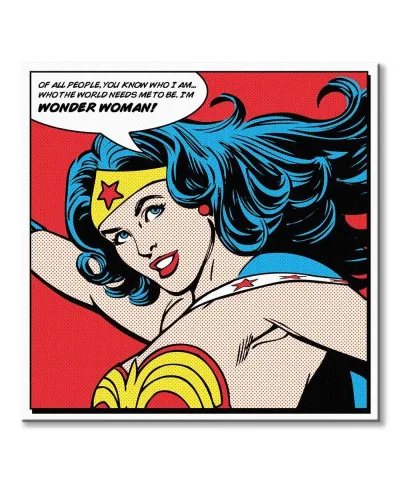 Wonder Woman Cytat - obraz na płótnie