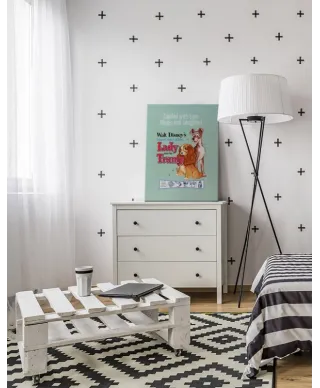 Zakochany kundel - obraz na płótnie