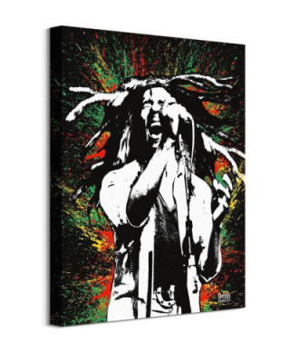 Bob Marley Paint - obraz na płótnie