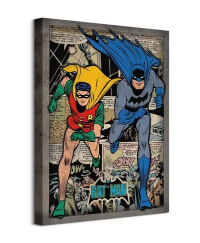 Batman i Robin Komiks - obraz na płótnie
