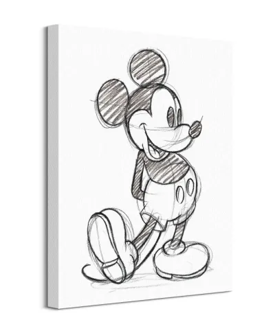 Myszka Mickey Rysunek - obraz na płótnie