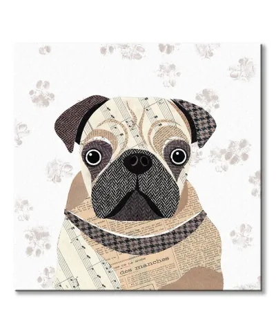 Mops - obraz na płótnie