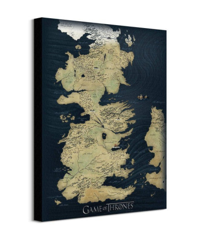 Gra o Tron Mapa Westeros - obraz na płótnie