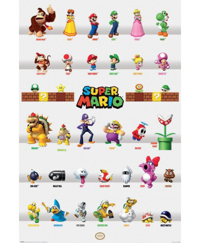 Super Mario Character Parade - plakat