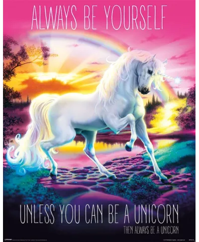 Unicorn Always Be Yourself - plakat