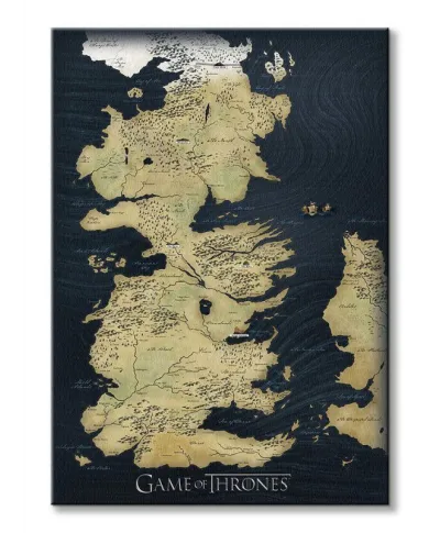 Game of Thrones Map - obraz na płótnie