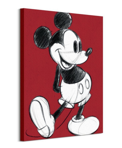 Mickey Mouse Retro Red - obraz na płótnie