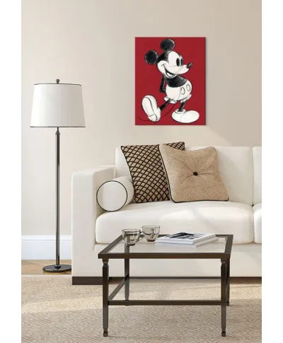 Mickey Mouse Retro Red - obraz na płótnie