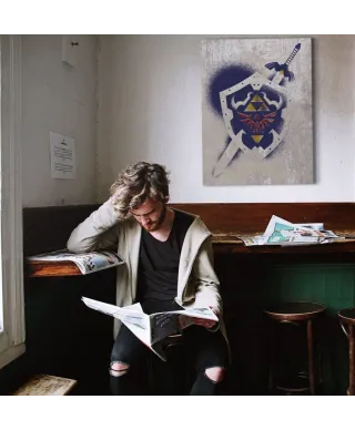 The Legend Of Zelda Hylian Shield Stencil - obraz na płótnie