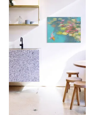The Koi Pond - obraz na płótnie