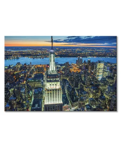Empire State Building at Night - obraz na płótnie
