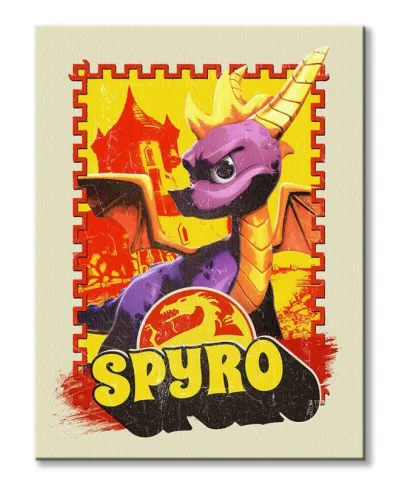 Spyro Vintage - obraz na płótnie