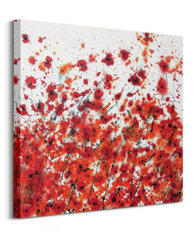 Red and Orange Flowers - obraz na płótnie