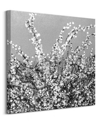 Spring Blossom on Grey - obraz na płótnie