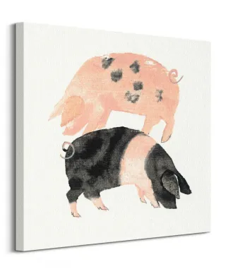 Świnki - obraz na płótnie