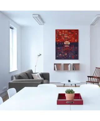 Stranger Things The Upside Down - obraz na płótnie