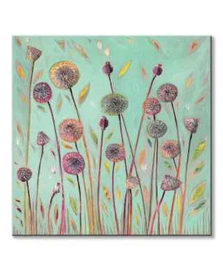 Dmuchawce - obraz na płótnie